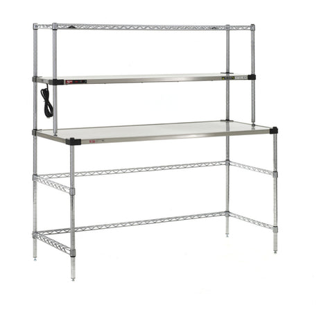 Metro EZHS60W-KIT Super Erecta® Workstation With Hot Open Heated Shelf 3-sided Open Base