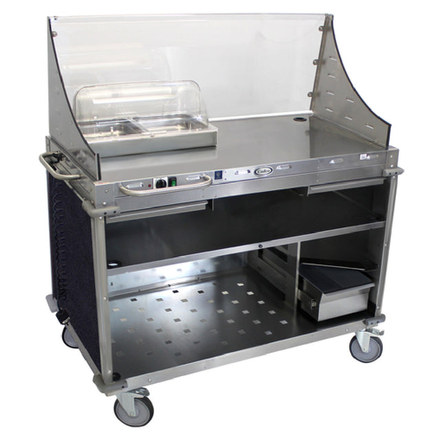 Cadco CBC-DC-L4 Mobile Demo/ Sampling Cart Large Full Size Buffet Server