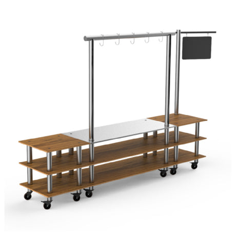 Steelite MGCMLA02BSXW - Pro Salsa Bar Station, 130.0" X 29.5" X 96.0", Modular