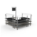 Steelite MGCMLB03GSXF Mogogo Buffet Solutions Modular Chilled Salad Station 3-tier
