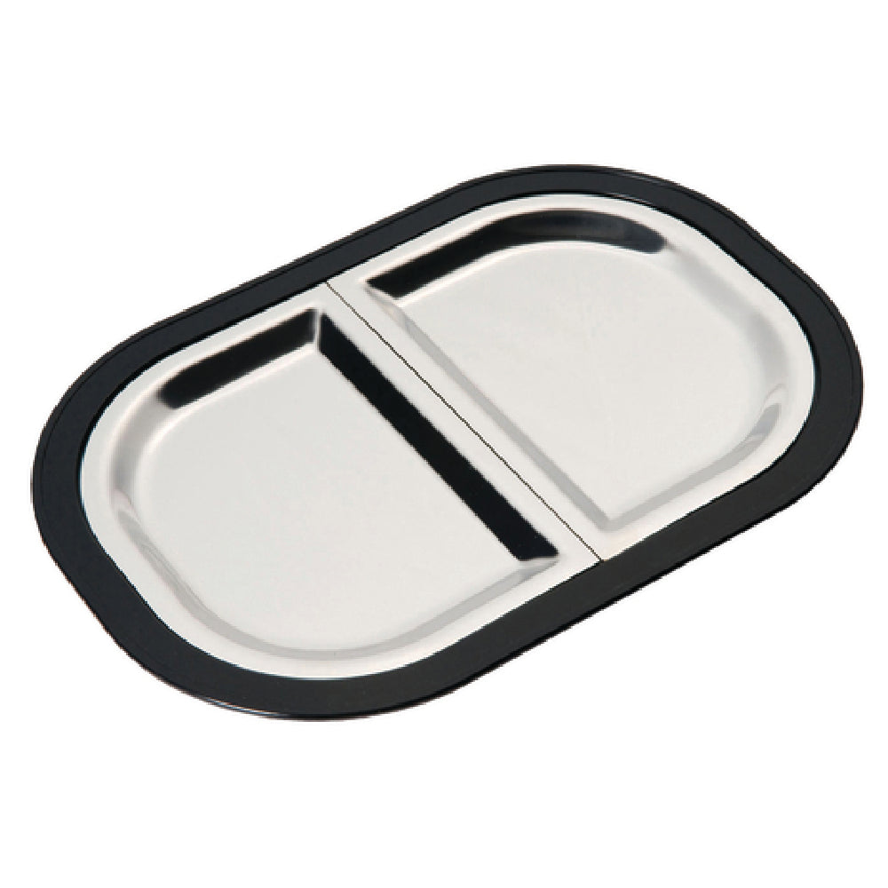 Service Ideas LO125BLC Thermo-Plate® Platter Complete Set (2) 6" X 8" Half Rectangular Inserts