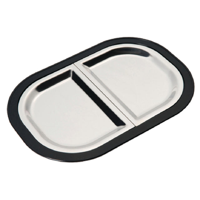 Service Ideas LO125BLC Thermo-Plate® Platter Complete Set (2) 6" X 8" Half Rectangular Inserts