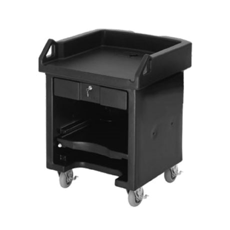 Cambro VCS110 Versa Cash Register Cart 32-1/4"L X 32"W X 43"H Lockable Center Drawer