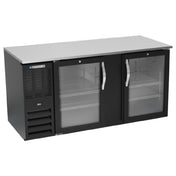 Beverage Air BB68HC-FG-B - Refrigerated Food Rated Back Bar Storage Cabinet, Two-section
