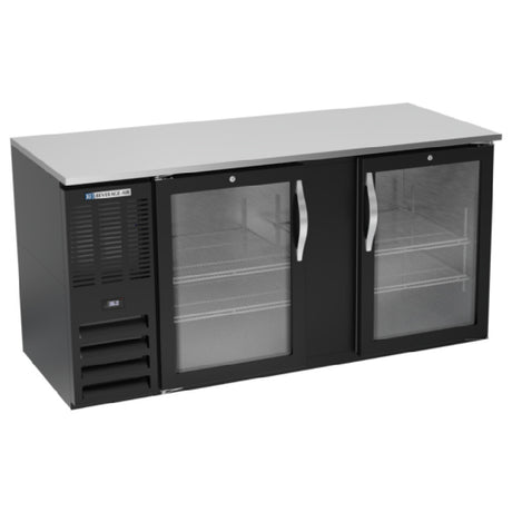 Beverage Air BB68HC-FG-B - Refrigerated Food Rated Back Bar Storage Cabinet, Two-section