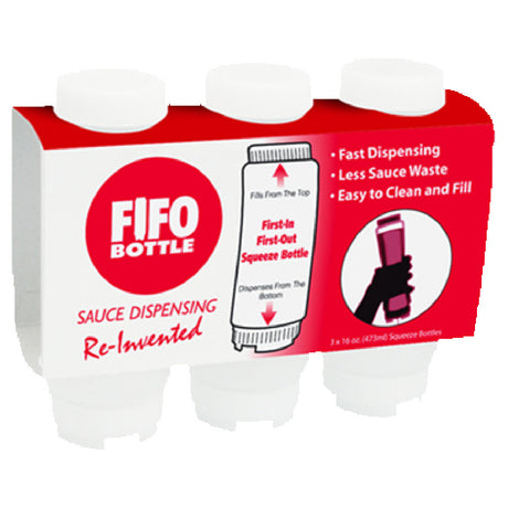 Franklin Machine Products 280-1819 Squeeze Bottle FIFO 16 Oz. Capacity