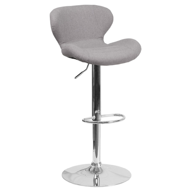 Flash Furniture CH-321-GYFAB-GG Swivel Bar Stool Adjustable Height Contemporary Style