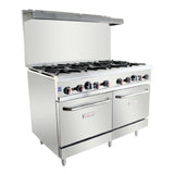 Empura EGR-48_LP - Double Base Gas Range, 48"W X 32 1/2"D X 59 3/4"H, Liquid Propane