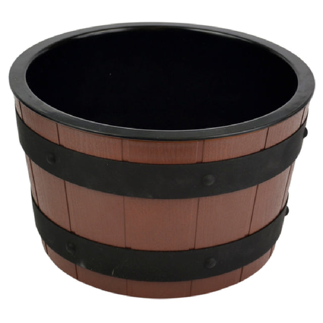 Bauscher Hepp BBS352 - Gourmet Barrel Bowl Set, 4 Qt., Includes: (1) 10" Dia. X 6"H Brown ABS Bowl