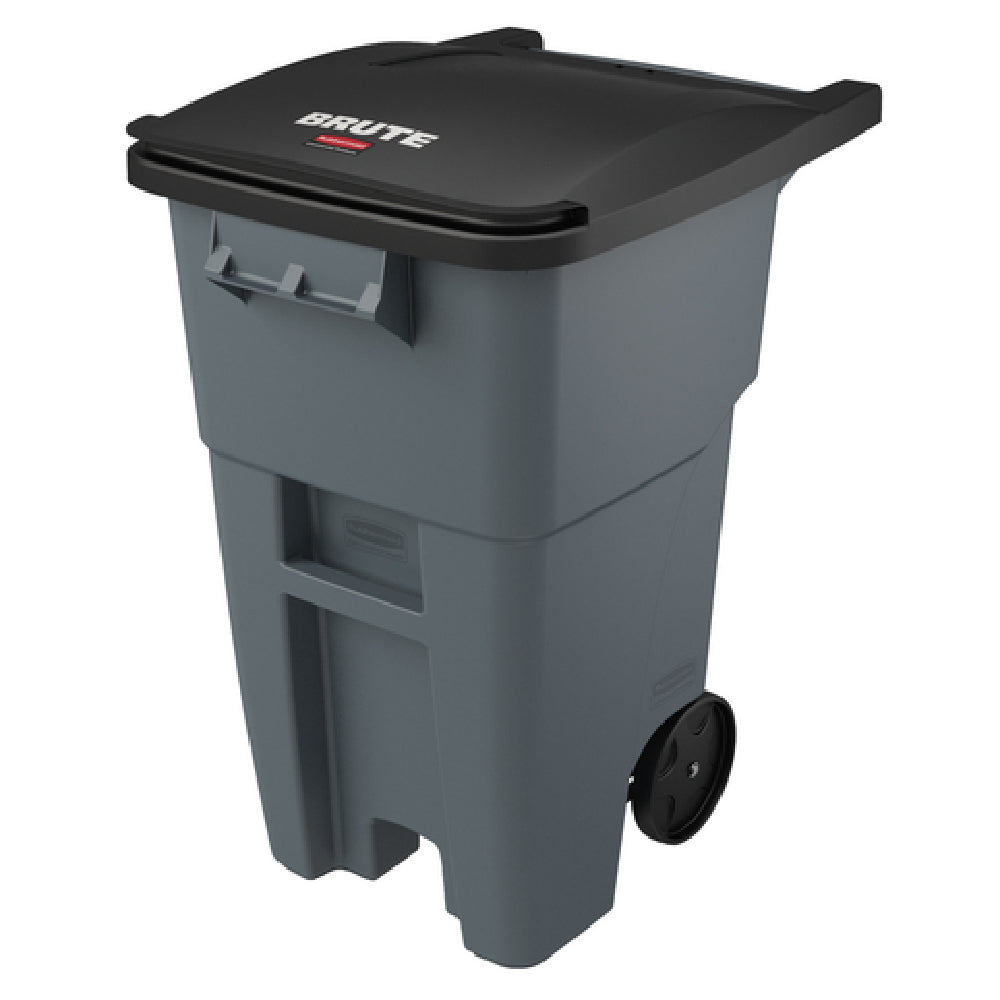 Rubbermaid FG9W2700GRAY - BRUTE® Roll-Out Container, 50 Gallon, 28-1/2" X 23-2/5" X 36-1/2" H