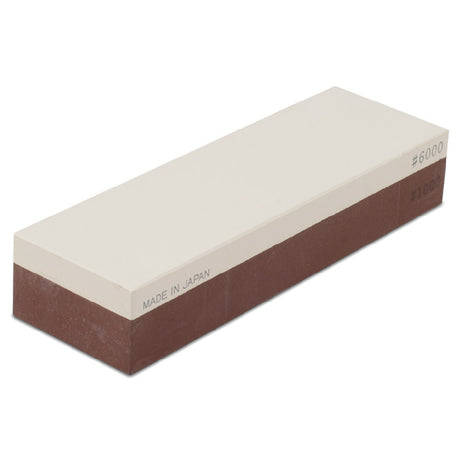 JB Prince Y979 A Japanese Water Stone 8"L X 2-1/2"W 1000/6000 Grit (medium/superfine)