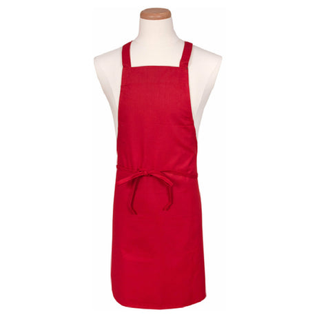 John Ritzenthaler Company 601NP-RD Chef Revival® Bib Apron 28" X 34" No Pocket