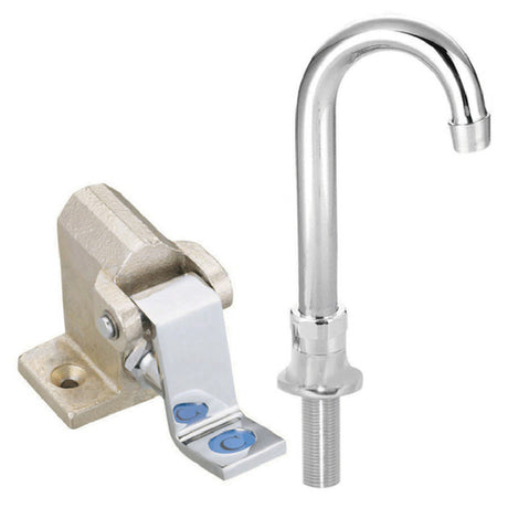 BK Resources BKSPFV-DGS-G OptiFlow™ Foot Valve Kit Single Pedal Includes Deck Mounted 3-1/2" Gooseneck Spout