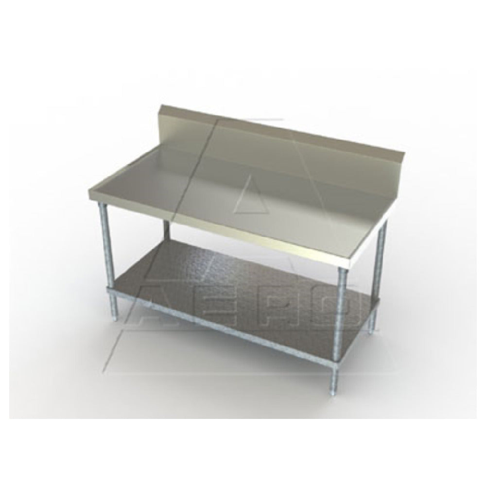 AERO Manufacturing 1TGB-3072 Aerospec™ Work Table 72"W X 30"D X 45"H 14/304 Stainless Steel Top With (3) Stainless Steel Box Channels