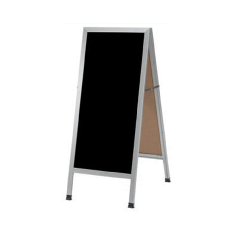 Aarco AA-311SB Sidewalk Markerboard 18"W X 42"H Black Porcelain Board