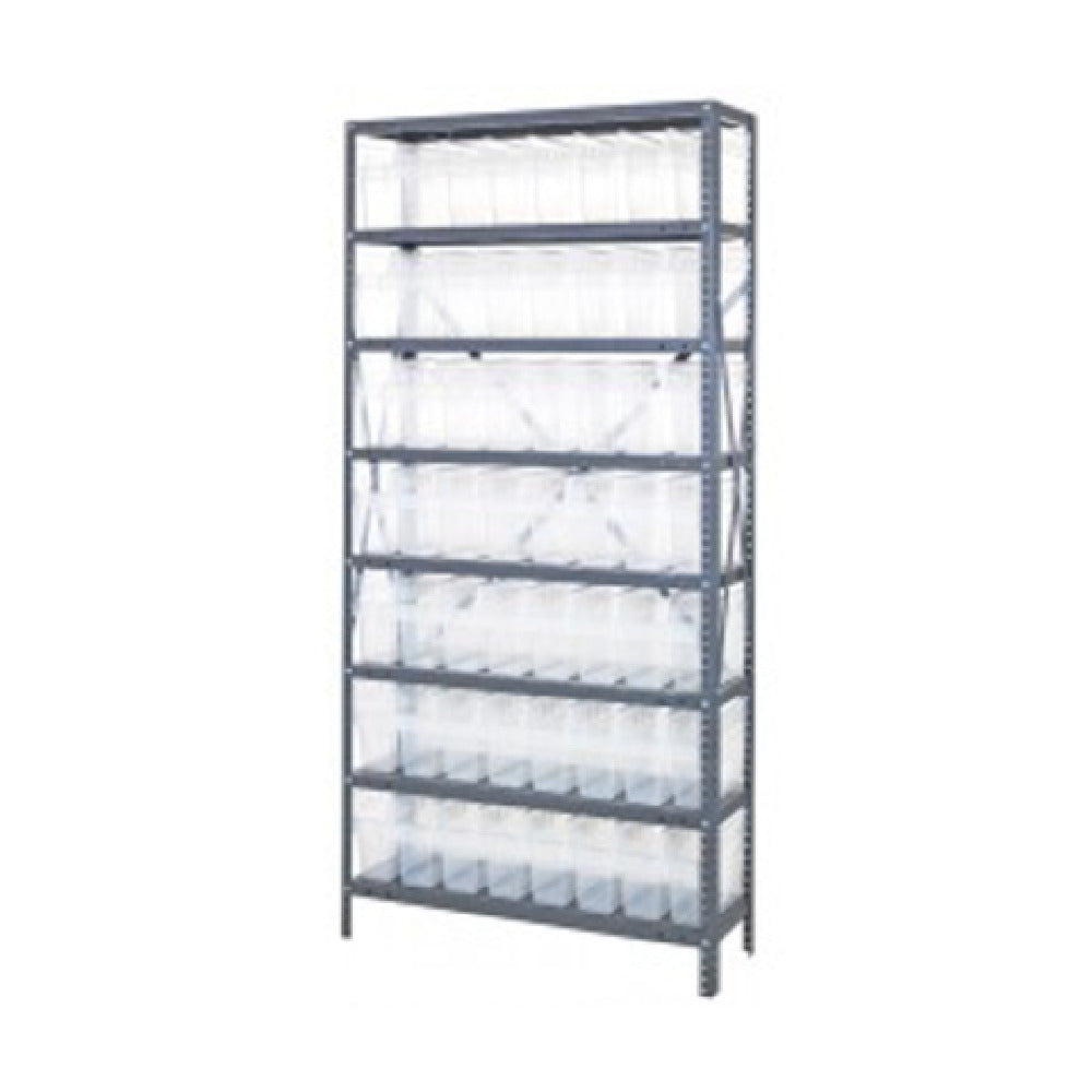 Quantum 1275-SB801CL Shelving Unit 12"D X 36"L X 75"H Heavy Duty