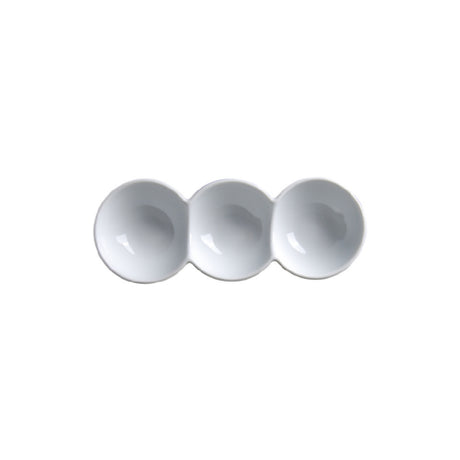 Palate & Plate AW-9160 - Appetizer Dish, 3-section, 10-1/2" X 4" X 2-3/8"H