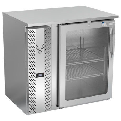 Victory VBBN36HC-G-S - Back Bar Refrigerator, One-section, 36"W X 25-11/16”D X 34"H