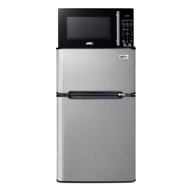 Summit MRF34BSSA Microwave-Refrigerator 2.4 Cu.ft. Capacity Compact Size