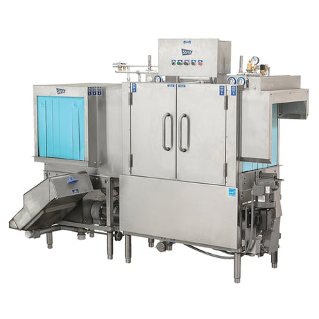 Stero ER76SC Dishwasher With 32" Corner Load Power Scrapper Conveyor Type High Temp