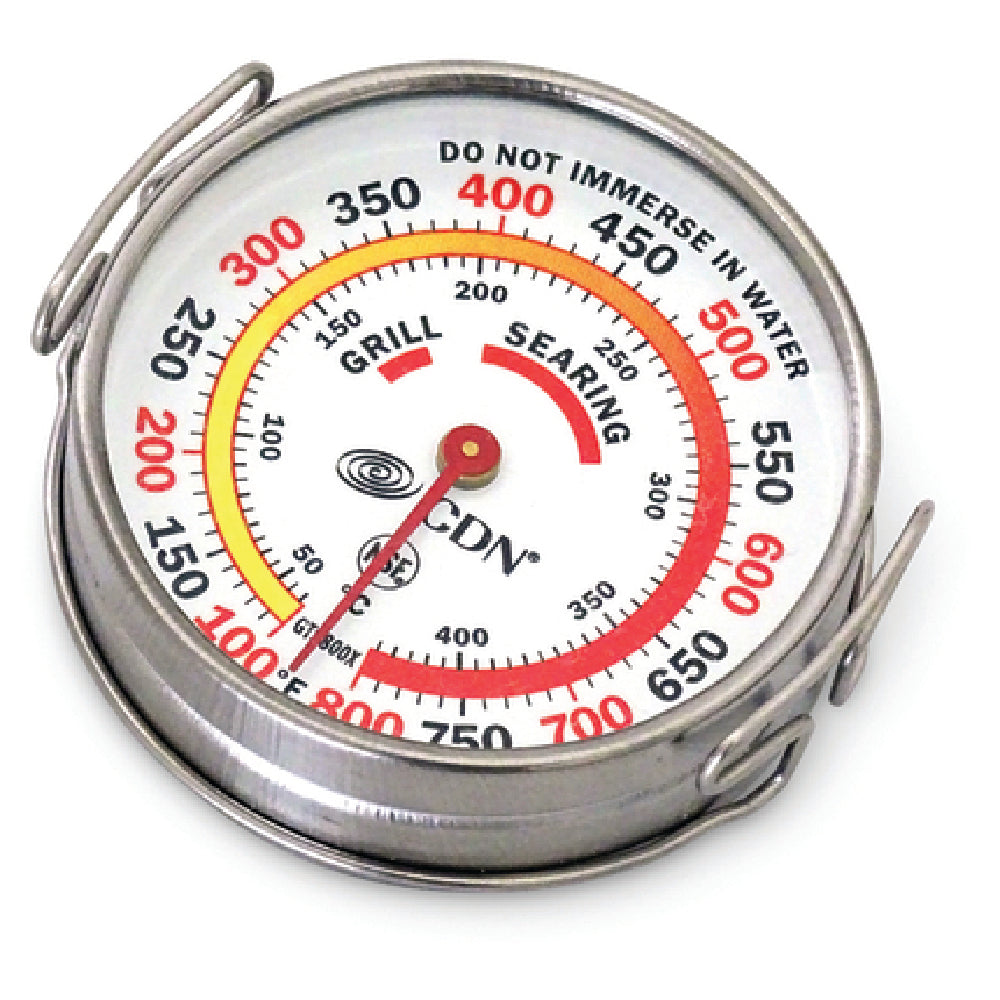 CDN GTS800X Grill Surface Thermometer 100 To 800°F (40 To 425°C) 2-1/4" (5.7cm) Diameter Dial