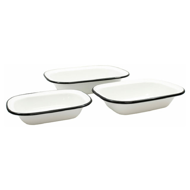 Tablecraft 80015 Enamelware Collection™ Serving Pan 40 Oz. 11" X 8-1/8" X 2-3/8"