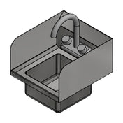 Winholt WS-HS-99-5D-SS-KT - Hand Sink, Wall Mounted Overall Dimensions: 12-1/2"W X 13-9/10"D X 12"H