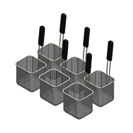 Arcobaleno Pasta Equipment APCB8SET6 Pasta Cooker Basket Set Set Of (6) Size #8 Pasta Baskets