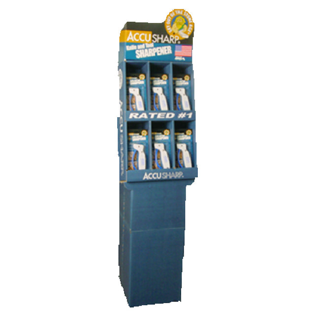 Franklin Machine Products 280-1610 AccuSharp® Knife Sharpener POP Display Floor Stand Includes 36 Sharpeners