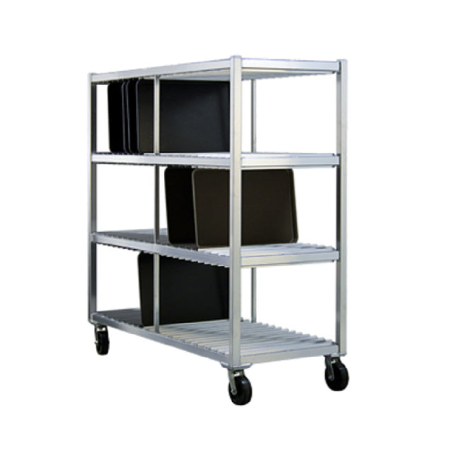 New Age Industrial 96706 Tray Drying Rack Mobile 3 Tray Levels