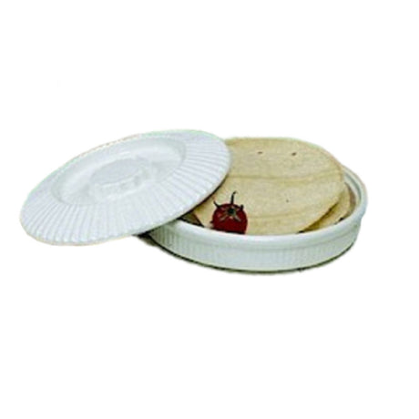 Bon Chef 9000CPWHT Tortilla Bowl Cover Aluminum With Ceramic-look Coating Sandstone