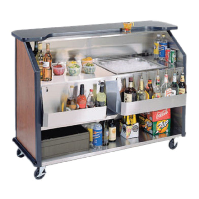 Geneva 76887 Portable Bar 64"W X 27-1/2"D X 46-1/2"H Waterproof Top