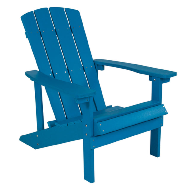 Flash Furniture JJ-C14501-BLU-GG Adirondack Chair 350 Lb. Weight Capacity Weather-resistant Polystyrene Frame