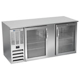 Beverage Air BB68HC-1-FG-S - Refrigerated Food Rated Back Bar Storage Cabinet, Two-section