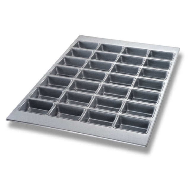 Chicago Metallic 45727 Mini Loaf Pan 17-7/8" X 25-7/8" Overall Makes (28) 3-7/8" X 2-1/2" Loaves