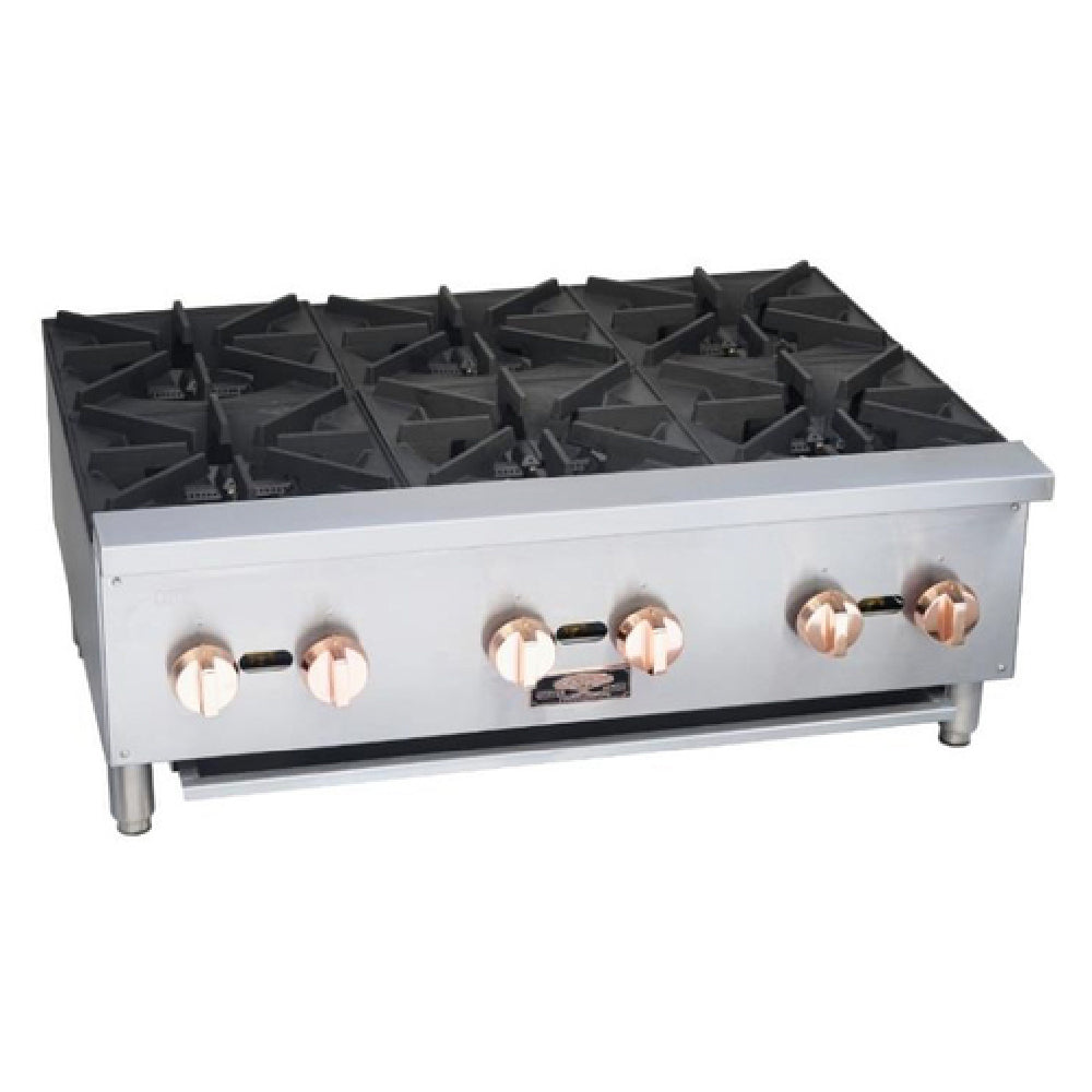 Copper Beech CBHP36-6 Hotplate Countertop Natural Gas