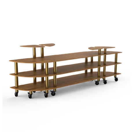Steelite MGCMLB02BBXW - Classic Curved Buffet Station, 130.0" X 29.5" X 47.5", Modular