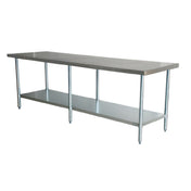 Omcan 45155 (45155) Work Table 108"W X 30"D X 34"H 1510.2 Lbs. Load Capacity