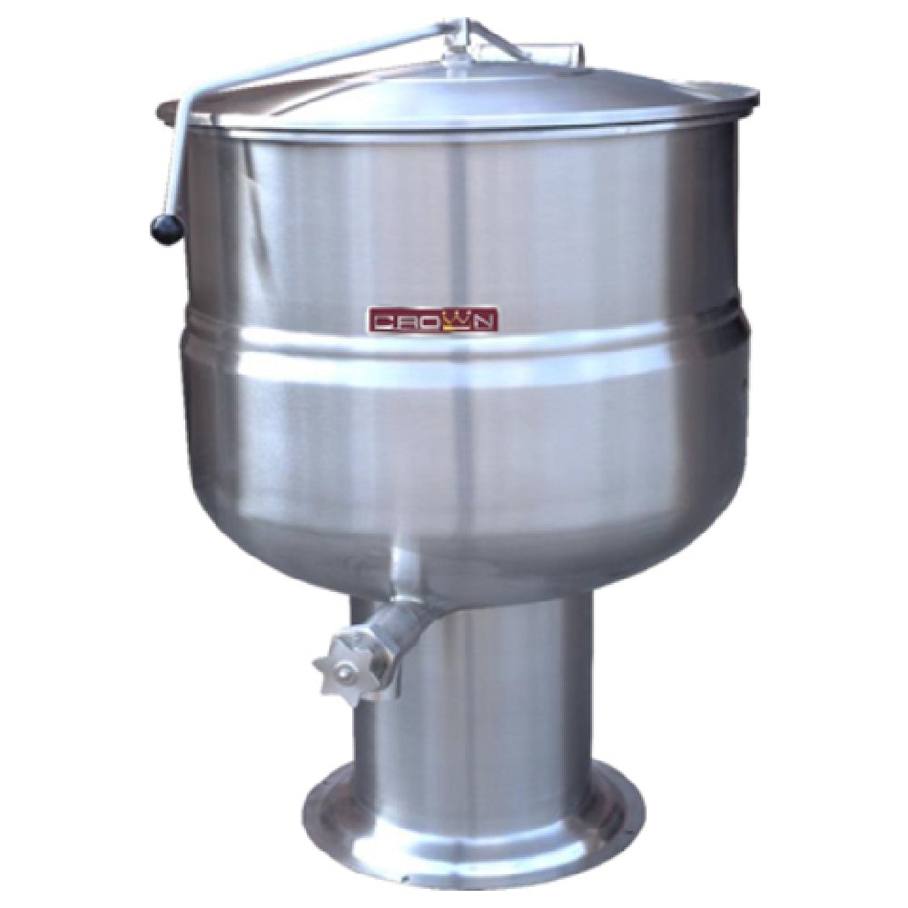 Crown Steam DP-100 Stationary Kettle Direct Steam 100 Gallon Capacity