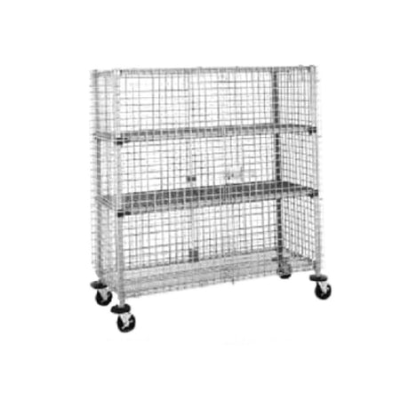 Metro SEC63S-SD Super Erecta® Security Unit Mobile Stainless Steel Finish