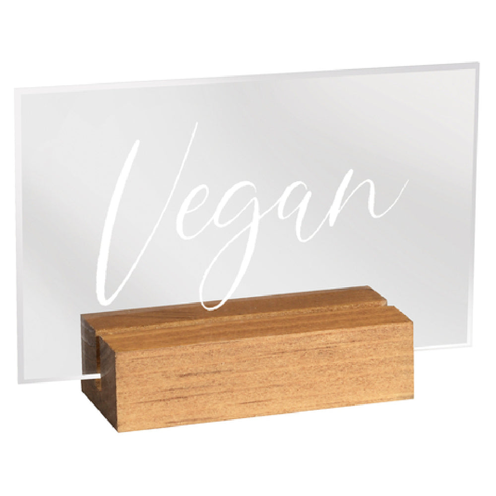 Cal Mil 22336-5-99 Madera Sign "Vegan" 3-1/2" X 1" X 2-1/2"