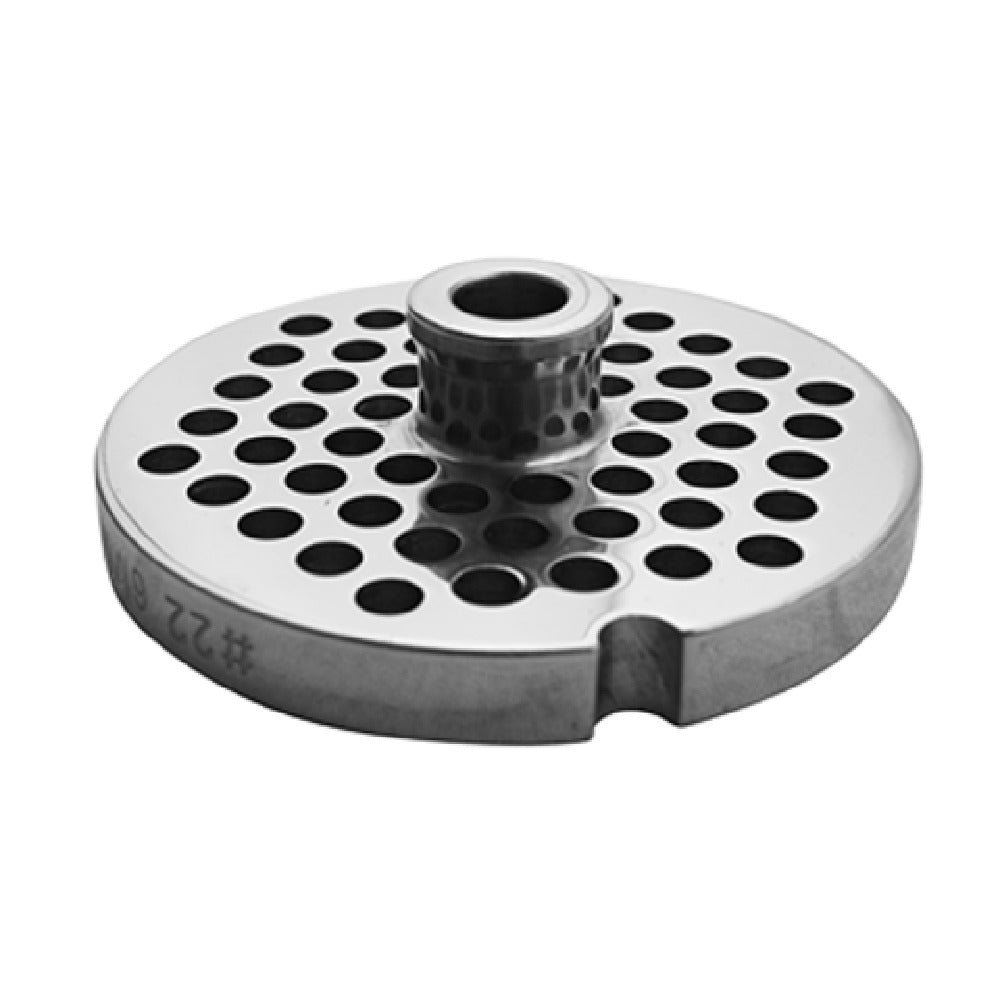 Uniworld Food Service Equipment SS822GP1/4-H Grinder Plate With Hub #221/4" Stainless Steel