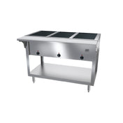 NBR Equipment HT-3SW-240 Hot Food Table Electric (3) 12" X 20" Seal Wells With Individual Drain Valves Individual Infinite Controls With Indicator Lights