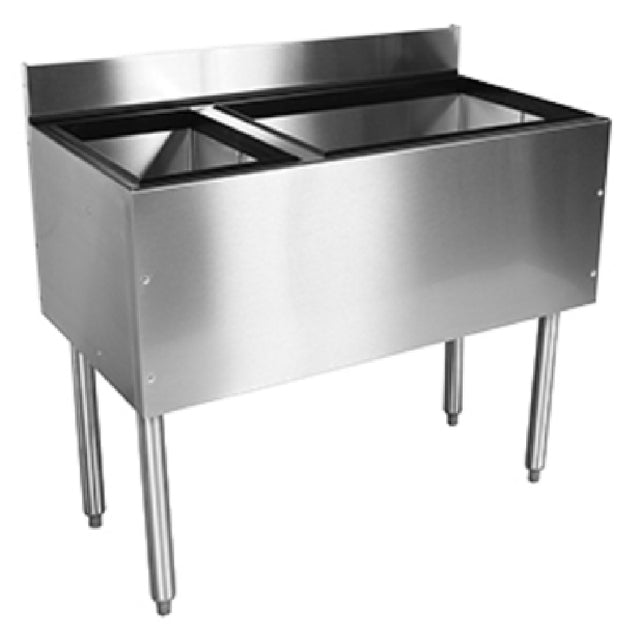 Glastender C-CBA-36L CHOICE Underbar Combo Ice Bin/Cocktail Unit With Bottle Well Storage