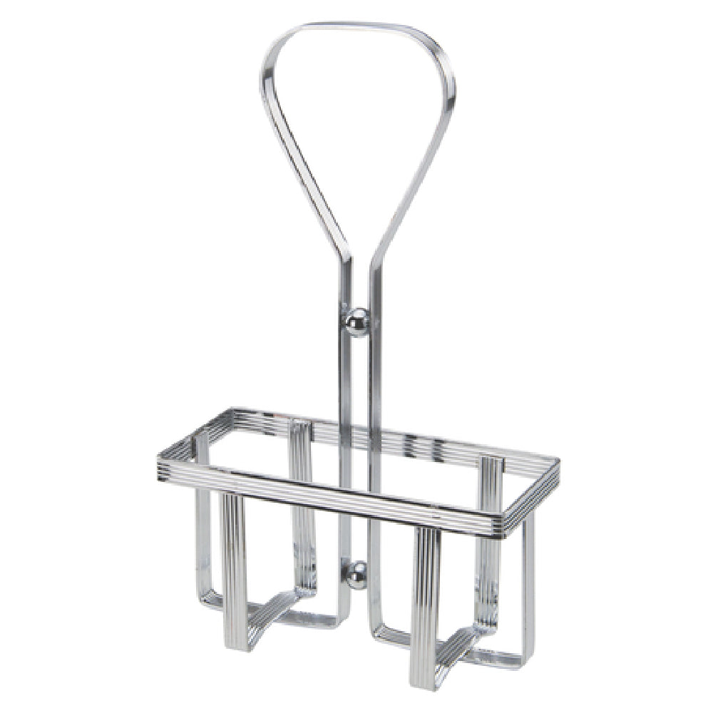 Winco WH-5 Oil & Vinegar Cruet Rack Square Holds (2) 6 Oz. Square Cruets (G-104)