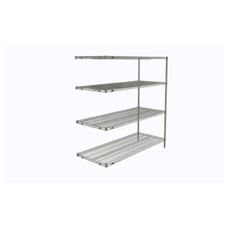 Metro AN566C Super Erecta® Add-On Shelving Unit 60"W X 24"D X 63"H (4) Wire Shelves