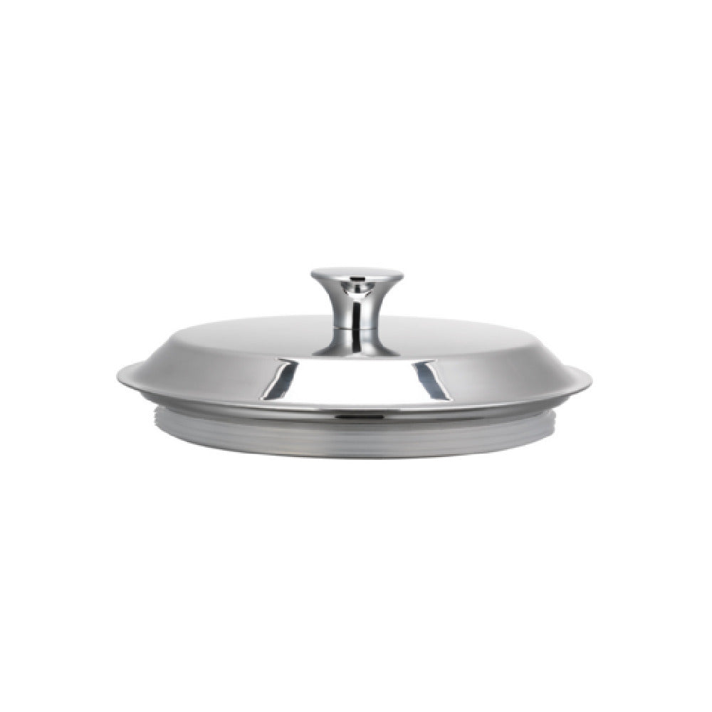 Service Ideas URN15FLPS Replacement Flat Urn Lid 1.5 Gal. Polished With Chrome Finial Gasket