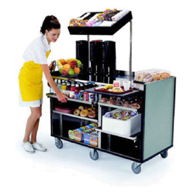 Lakeside 68010 Deluxe Mart Cart Continental Nourishment/A La Carte Meal Delivery