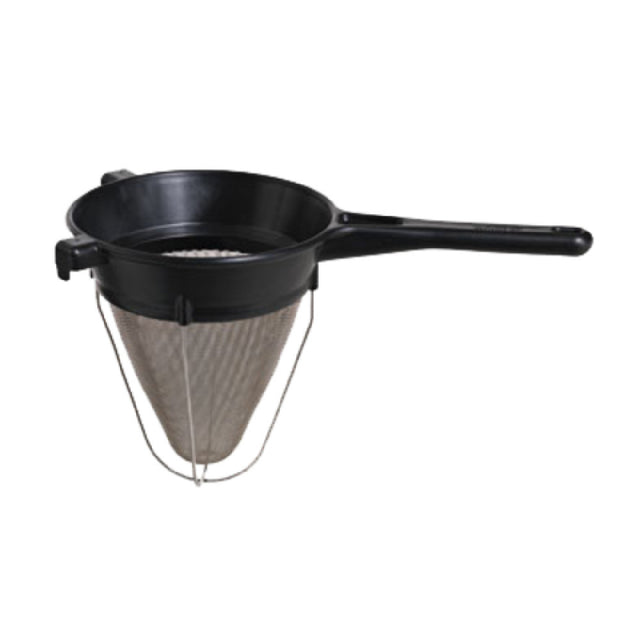 Matfer 017360 Exoglass® Bouillon Strainer 8" Dia. One-piece Composite Material Body & Ergonomic Handle With Pan Hooks