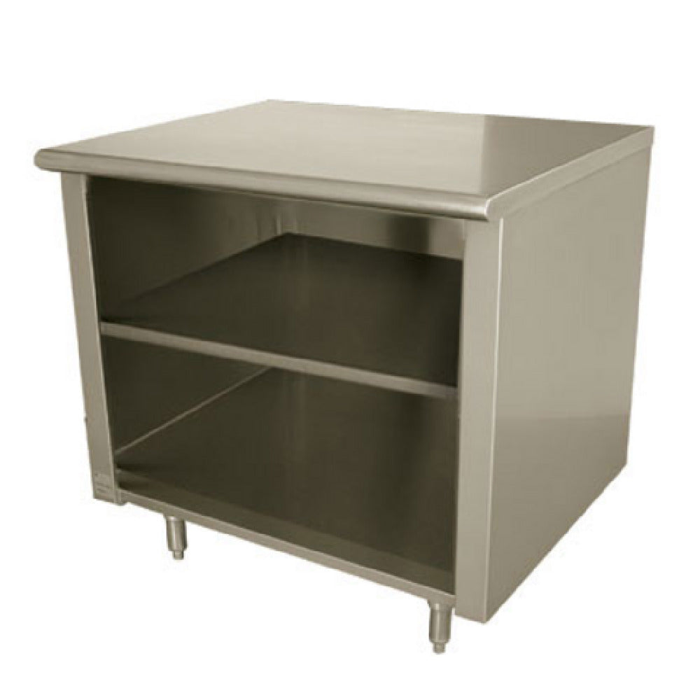 Advance Tabco EEB-SS-303M-X Special Value Economy Work Table 36"W X 30"D Open Front Cabinet Base With Mid-shelf